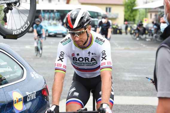 Peter Sagan start door kniepijn niet meer in twaalfde rit Tour de France