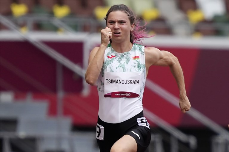 Wit-Russische atlete die weigerde naar huis te gaan krijgt humanitair visum Polen