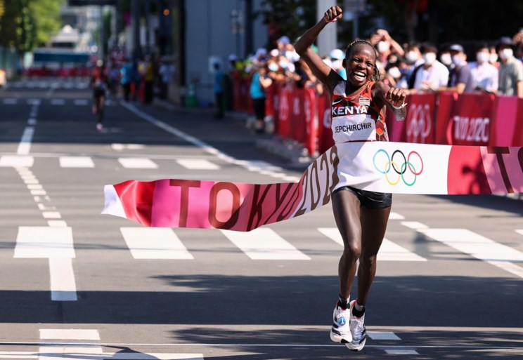 Mieke Gorissen in tranen en vol ongeloof na marathon: ‘Dit kan niet’