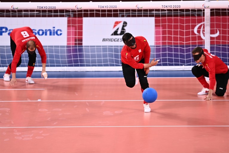 Teleurstelling is groot bij goalballers: ‘Jammer dat we net in dit duel zo slecht speelden’