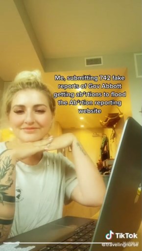Amerikaanse Tiktokkers proberen anti-abortussite te doen crashen