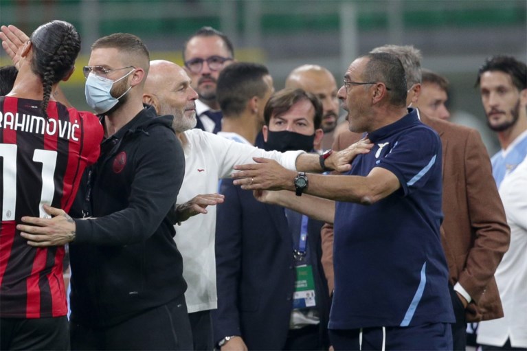 Ibrahimovic en Saelemaekers schoppen rel in Italië na zege AC Milan, Lazio-coach Sarri met rood naar binnen