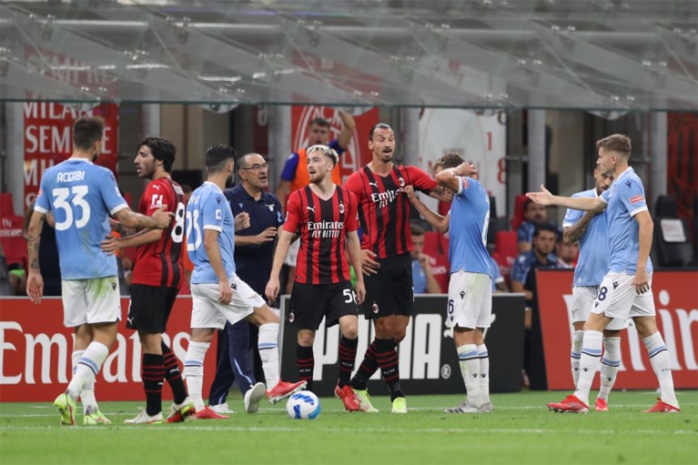 Ibrahimovic en Saelemaekers schoppen rel in Italië na zege AC Milan, Lazio-coach Sarri met rood naar binnen