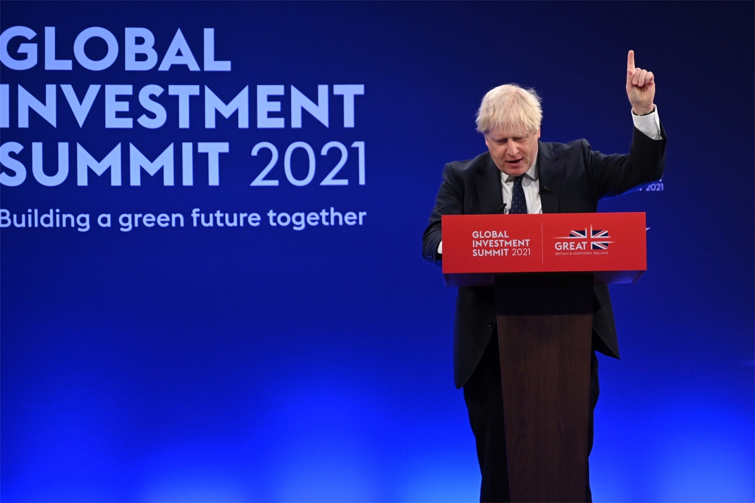 Johnson launches zero emissions plan by 2050