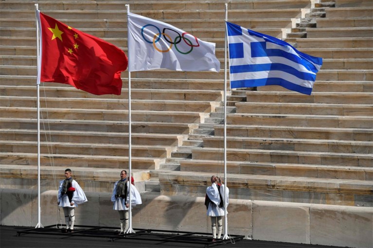 Olympisch vuur aangekomen in China onder kritiek
