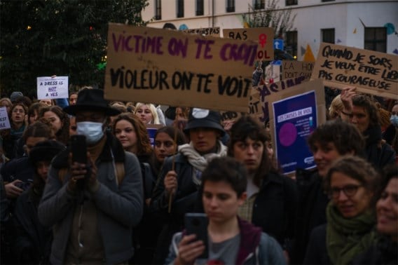 Protest tegen seksueel geweld in Elsene: ‘Als ik mijn huis verlaat, wil ik niet dapper maar vrij zijn’