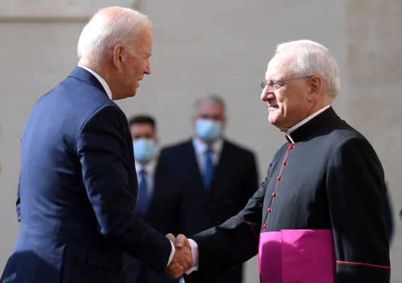 President Biden aangekomen in Vaticaanstad
