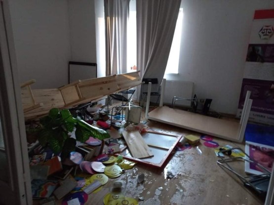 Kantoor van Bulgaarse lgbti-organisatie gevandaliseerd door relschoppers