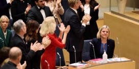 Staande ovatie voor eerste vrouwelijke premier van Zweden