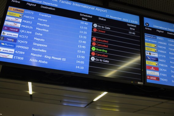 Belgen zitten vast in Zuid-Afrika na bezorgdheid om nieuwe variant: ‘Bijna alle vluchten zijn afgelast’
