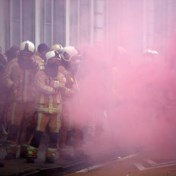 Honderdtal brandweerlui betoogt voor beter statuut