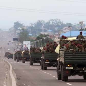 Tijdens straatprotesten in september 2016 zette het Congolese leger trucks in van een type dat De Moerloose leverde.  