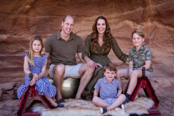 Gezin van Britse prins William deelt kerstfoto