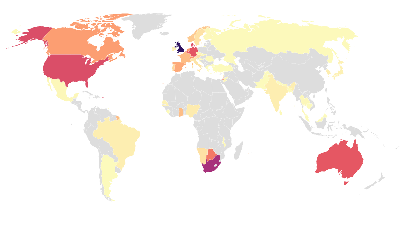 Mapping the global spread of omikron