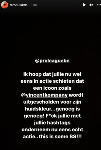 Romelu Lukaku haalt uit naar Pro League na racisme aan het adres van Kompany: ‘F*ck jullie, met jullie hashtags’