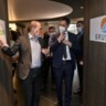 Energyvision-topman Maarten Michielssens ontving premier Alexander De Croo vanmorgen in de vestiging in Jette. 