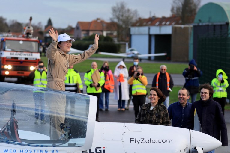 Belgische pilote Zara Rutherford terug na wereldreis
