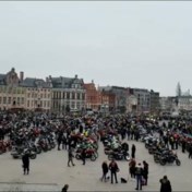 1.500 motoren brullen voor kleuter Dean op Grote Markt Sint-Niklaas  