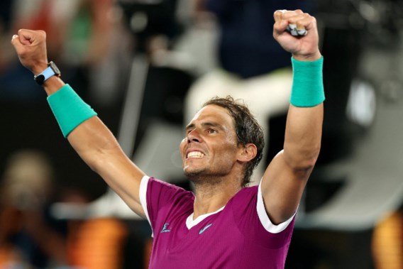 Rafael Nadal naar finale Australian Open voor grandslamrecord
