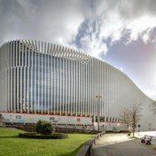 Het nieuwe hoofdkantoor van BNP Paribas Fortis oogt als een monumentaal pissijn