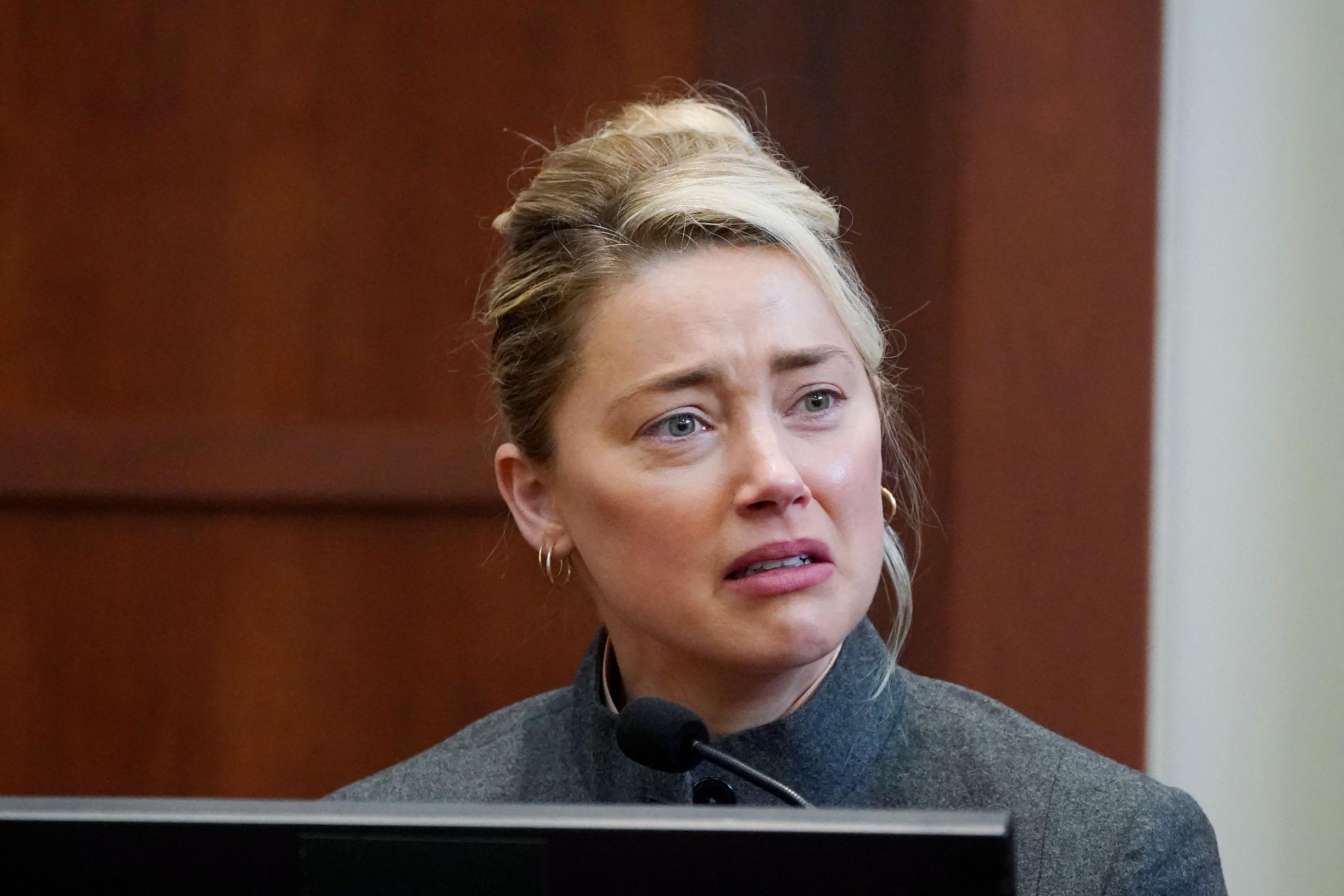 Amber Heard at trial: ‘Opinion piece was not about Johnny Depp’