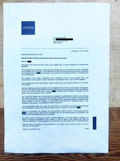 Stadsbestuur Antwerpen wist niets af van brief die problemen op werf signaleerde