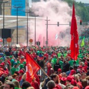 Nationale actiedag: 70.000 betogers in Brussel, hinder bij openbaar vervoer en in Antwerpse haven