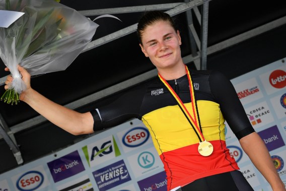 Lotte Kopecky vierde keer op rij Belgische kampioen tijdrijden