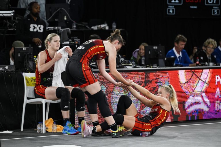 Belgian Cats geven alles, maar zijn uitgeschakeld op WK 3x3: ‘Ik ben stikkapot, ik zie bijna zwart voor mijn ogen’