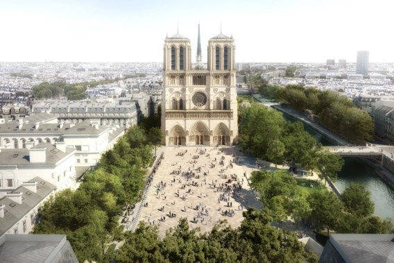Belgische landschapsarchitect mag omgeving Notre-Dame hertekenen: spelen met schaduw, wind en water