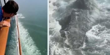 Passagier filmt hoe cruiseschip ijsberg raakt in Alaska: ‘Dit is Titanic 2.0’