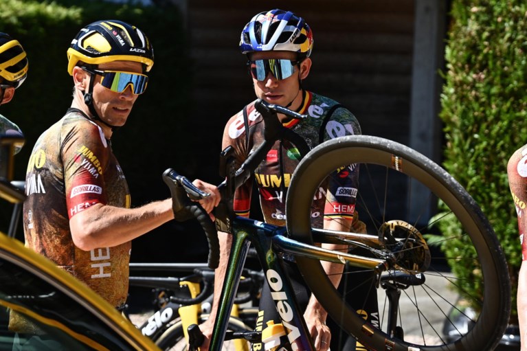 Wout van Aert از تور روز دوم استراحت لذت می برد: 