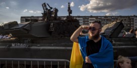 Tentoonstelling van kapotgeschoten Russische tanks trekt door Europa