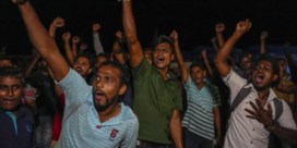 Sri Lankanen feesten na ontslagbrief president