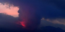Vulkaan bij Japanse stad Kagoshima uitgebarsten