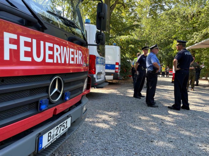 Bosbrand na explosie in munitieopslagplaats van politie Berlijn