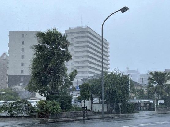 Tyfoon Nanmadol veroorzaakt schade in Japan, geen doden