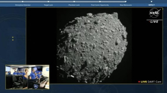 Ruimtesonde Nasa slaat volgens plan in op asteroïde