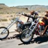 Easy rider, een reclamefilm voor Harley Davidson. 
