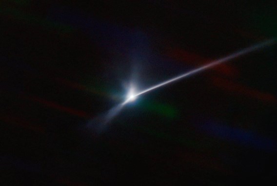 Botsing met asteroïde krijgt ‘staartje’: ruimtespoor van 10.000 km