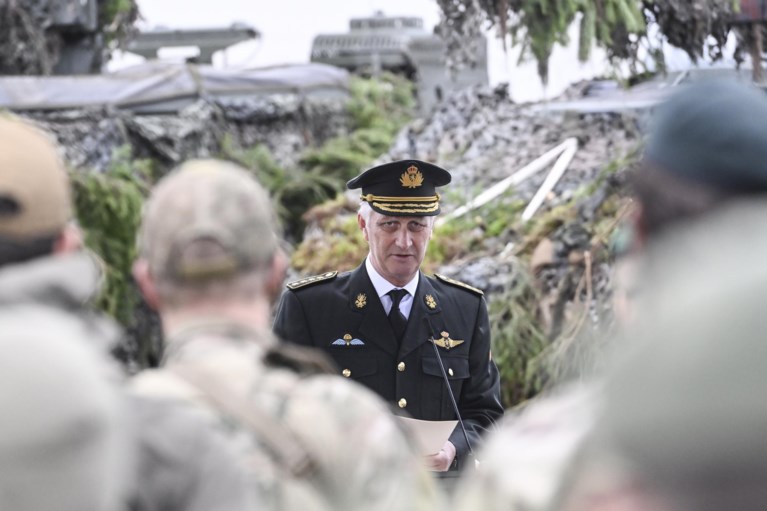 Koning Filip noemt Russische invasie ‘barbaarse daad’