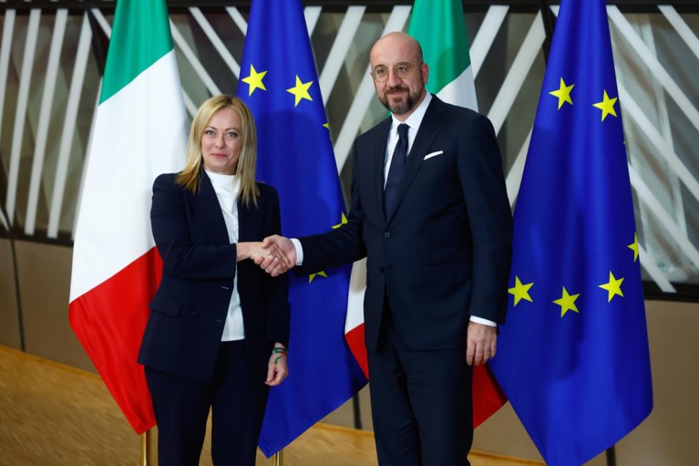 Italiaanse premier Meloni trekt voor eerste buitenlandse reis naar Brussel