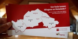 Inwoners Ruiselede stemmen overwegend tegen fusie met Wingene tijdens volksraadpleging