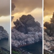 Italië kondigt op een na hoogste alarmniveau af na vulkaanuitbarsting Stromboli