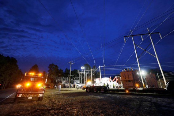 45.000 inwoners uit North Carolina zonder stroom na beschietingen op elektriciteitscentrales