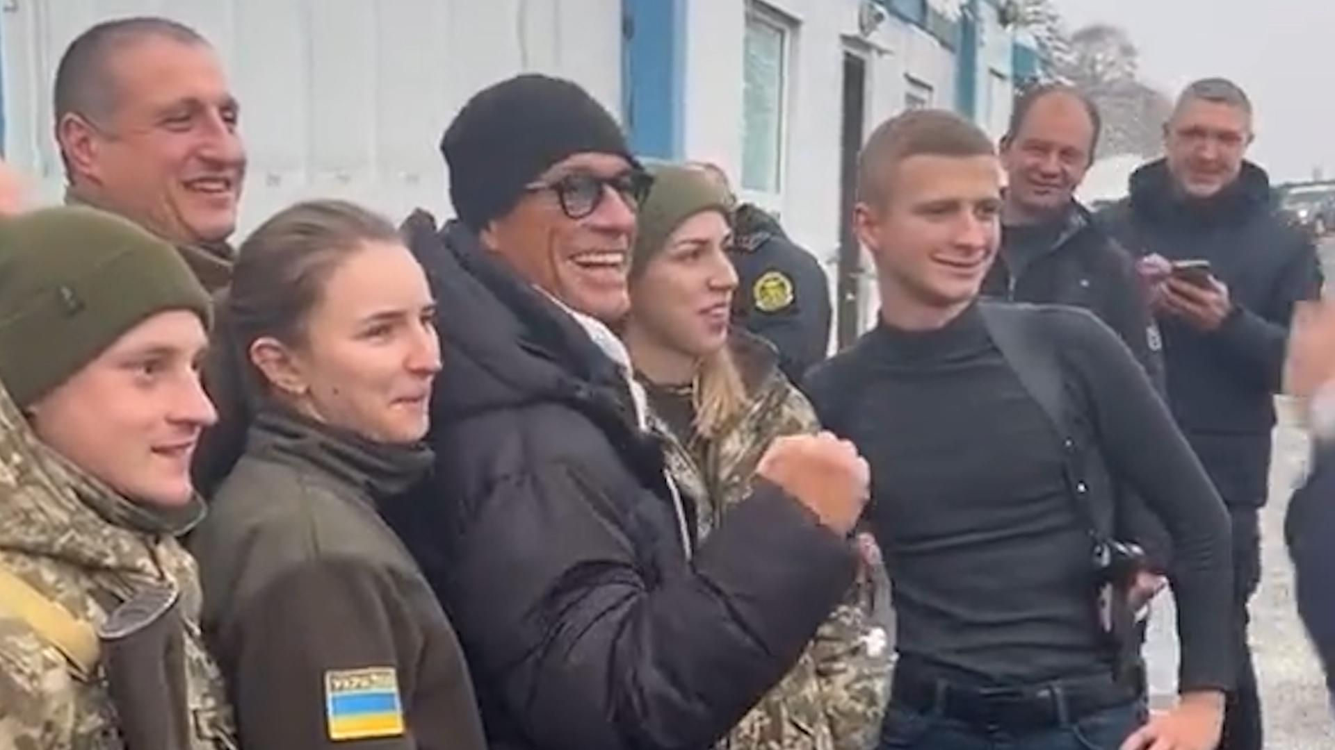 Ukraine’s Defense Ministry shares video of Jean-Claude Van Damme powering up soldiers