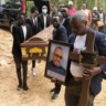 John Williams Ntwali werd zondag begraven in Kamonyi, Rwanda.