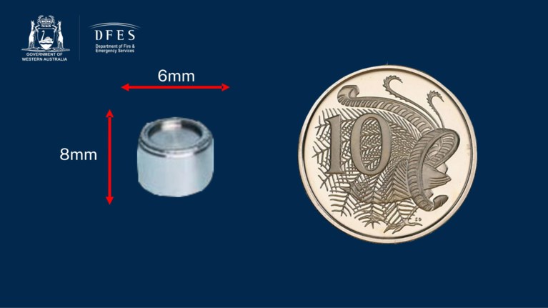 Verloren radioactieve capsule in Australië teruggevonden