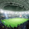 Een  simulatie van het stadion met 40.000 plaatsen.