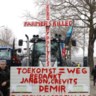 Boeren betogen in Brussel tegen het Vlaamse       stikstofbeleid, afgelopen vrijdag.